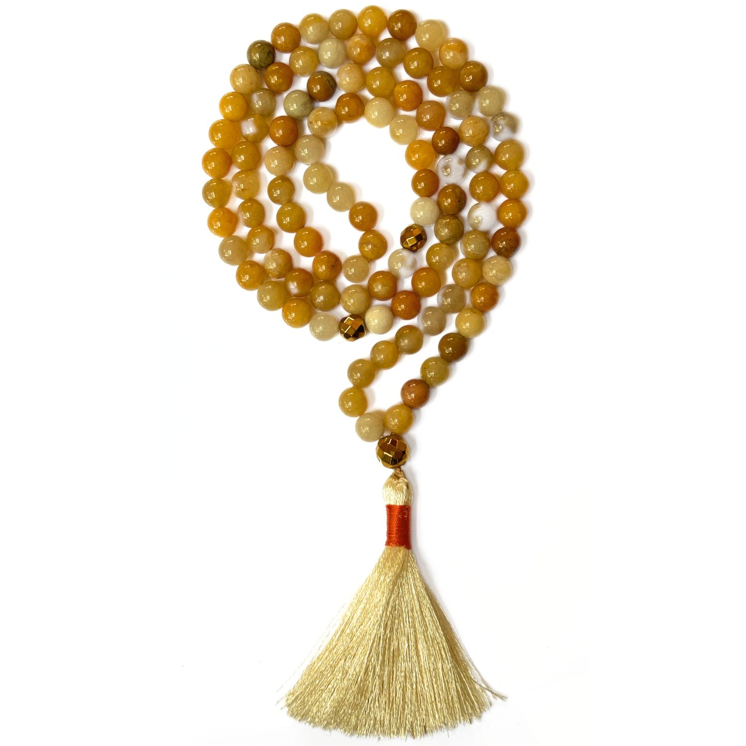 Yellow Aventurine Yellow Aventurine 100 Beads Tasbih – Healing Prayer Beads