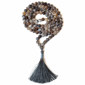 Botswana Agate Jap Mala – 108 Healing Beads
