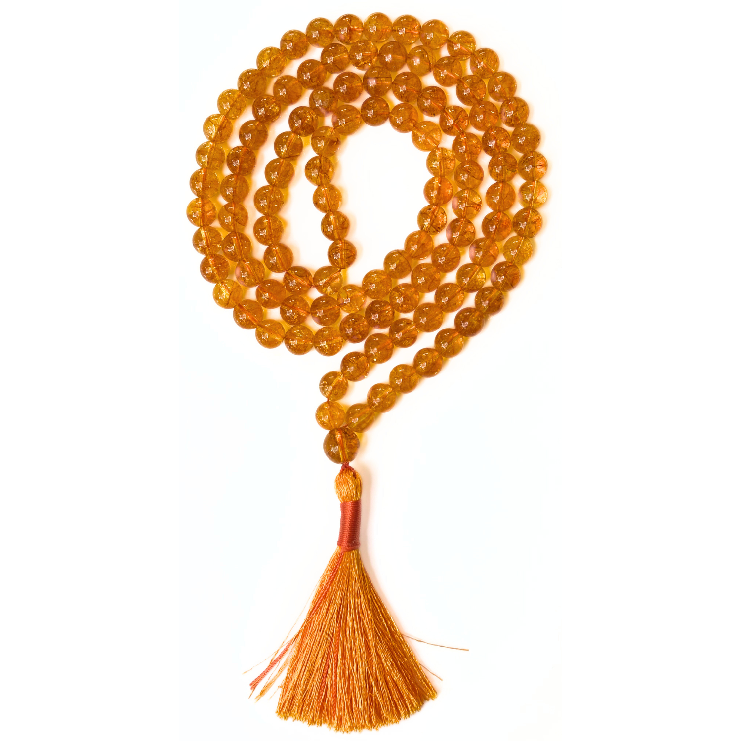 Citrine Jap Mala – 108 Beads for Meditation & Positivity