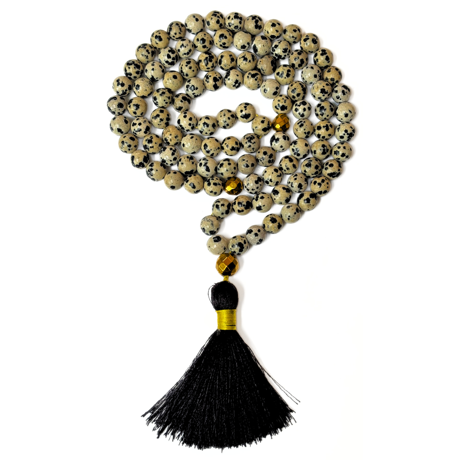 Dalmatian Jasper Tasbih - 100 Beads for Spiritual Healing