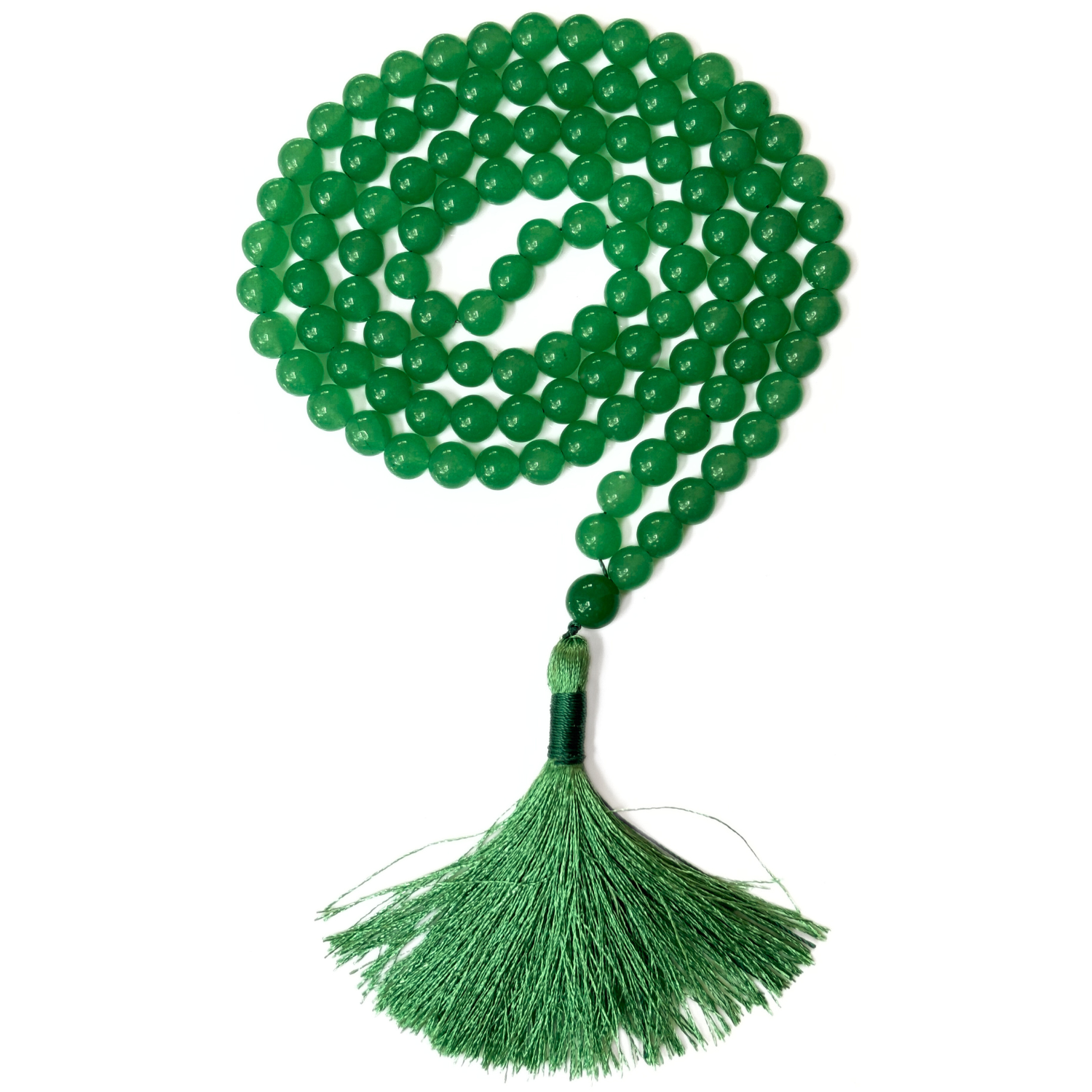 Green Aventurine Green Aventurine 108 Beads Jap Mala for Meditation & Healing