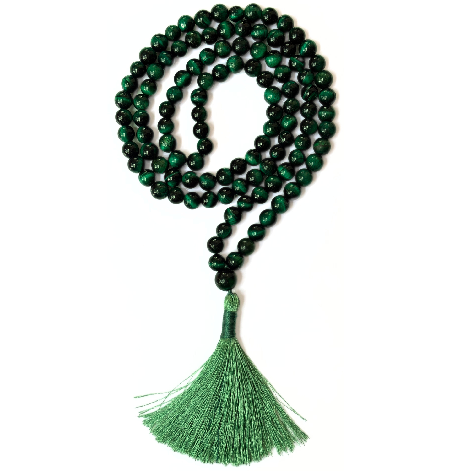 Green Tiger's Eye Green Tiger's Eye Jap Mala
