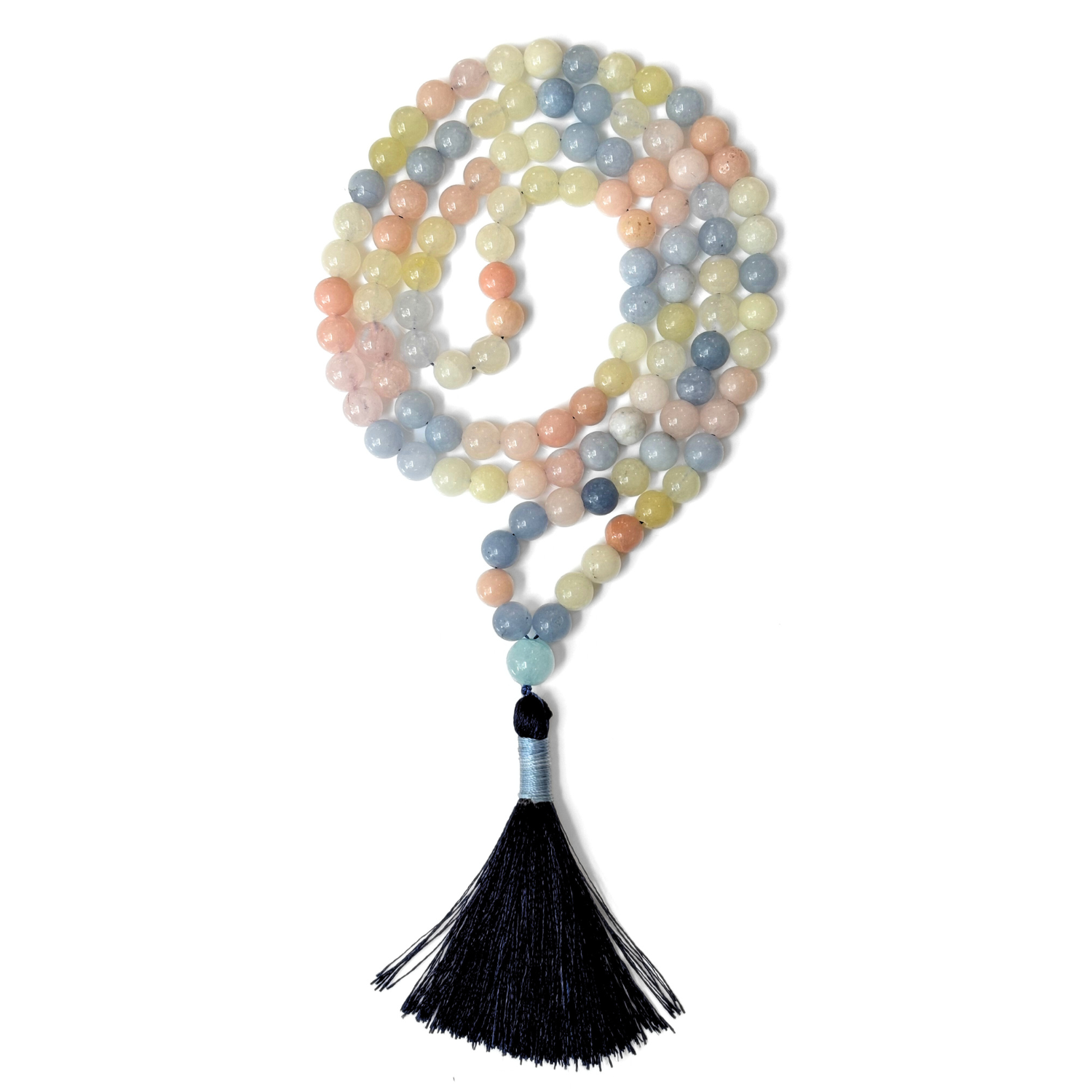 Morganite Bryl Aquamarine Morganite Jap Mala