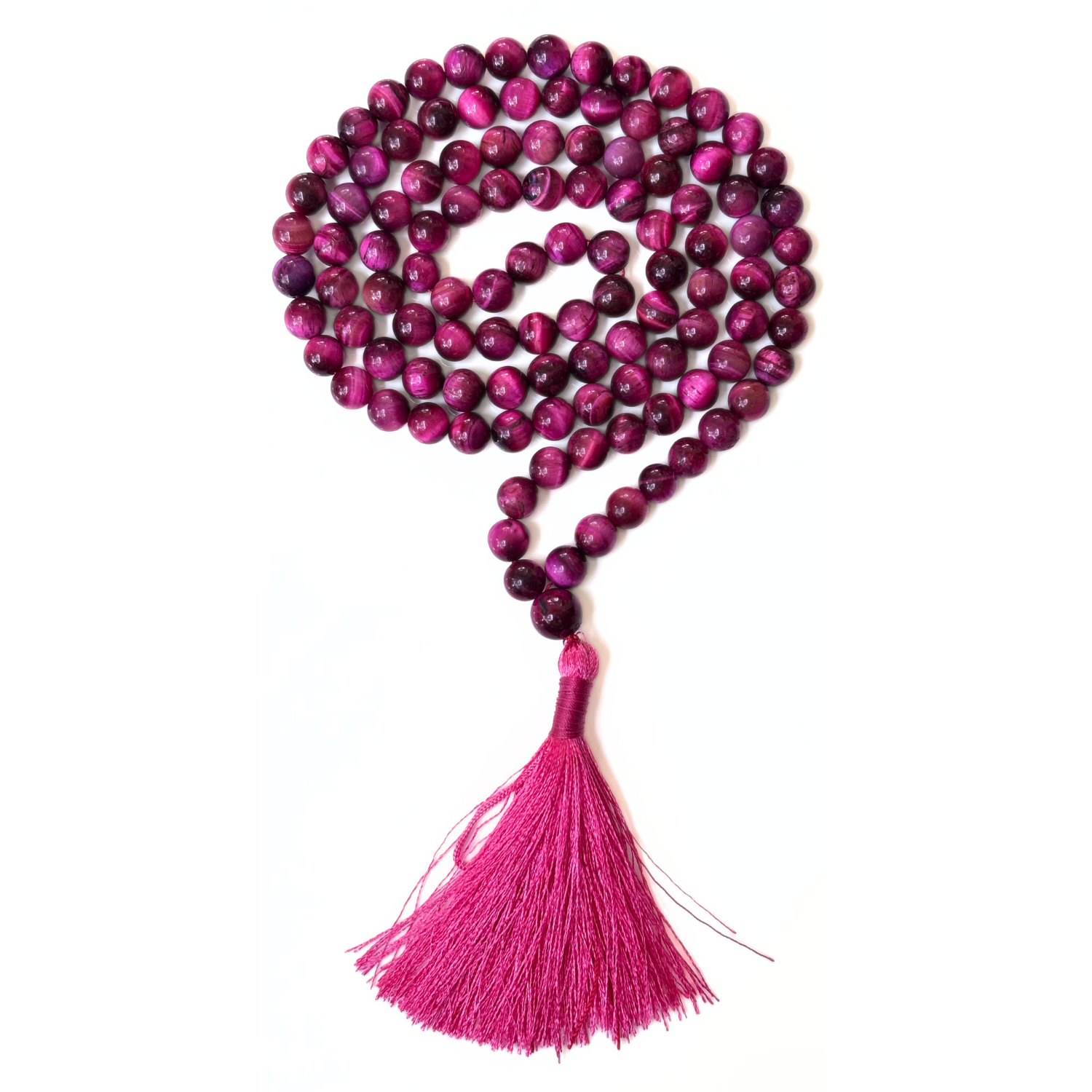 Pink Tiger's Eye Pink Tiger's Eye Jap Mala