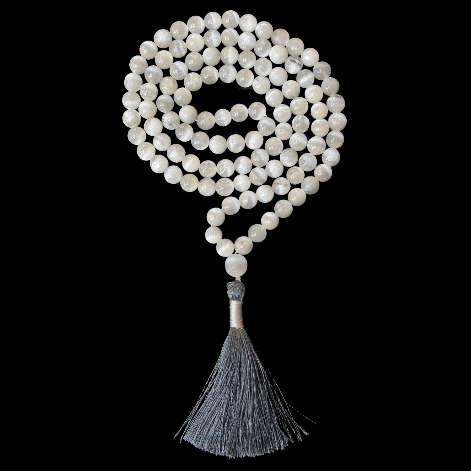 Selenite Jap Mala