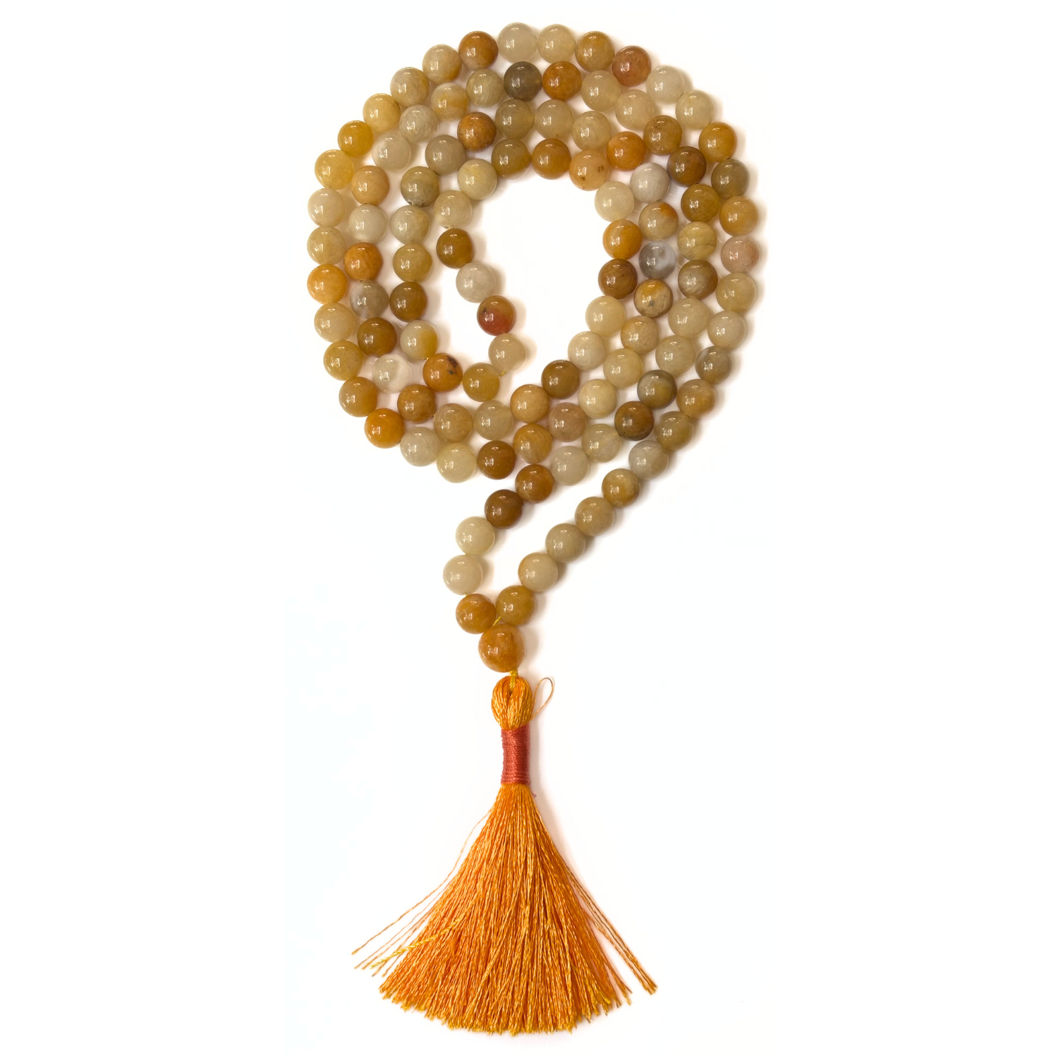 Yellow Aventurine Jap Mala - 108 Beads