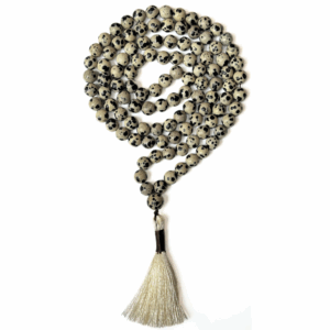 Dalmatian Jasper Jap Mala – 108 Beads