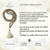 Golden Hematite Jap Mala
