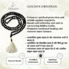 Golden Obsidian Jap Mala