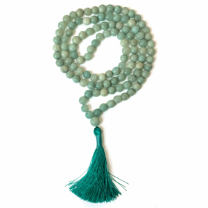 Green Amazonite Jap Mala - 108 Beads for Meditation & Healing