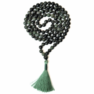 Kambaba Jasper 108-Bead Japa Mala Necklace