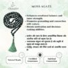 Moss Agate Moss Agate Jap Mala