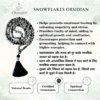Snowflake Obsidian Jap Mala