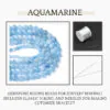Aquamarine Natural AAA Beads For Bracelet
