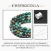 Chrysocolla Natural AAA Beads