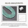 Blue Amazonite Natural AAA Beads For Bracelet