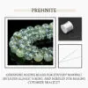 Prehnite Natural AAA Beads For Bracelet Necklace DIY Jewelry Making Design 45-48 Beads