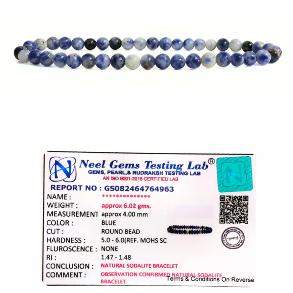 Sodalite Stone Natural AAA Bracelet