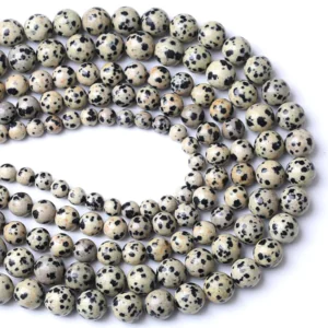 Dalmatian Jasper Natural AAA Beads For Bracelet Necklace DIY Jewelry Making Design