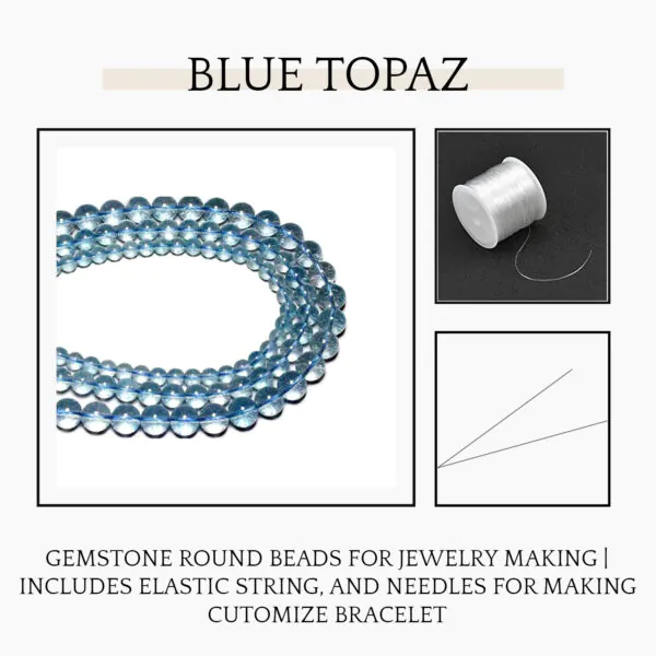 Blue Topaz Natural AAA Beads