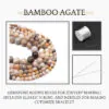 Bamboo Leaf Agate Natural AAA Beads For Bracelet