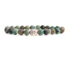 African Turquoise Bracelet With Buddha Head 8MM