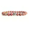 Rhodochrosite With Buddha Head 8MM Bracelet