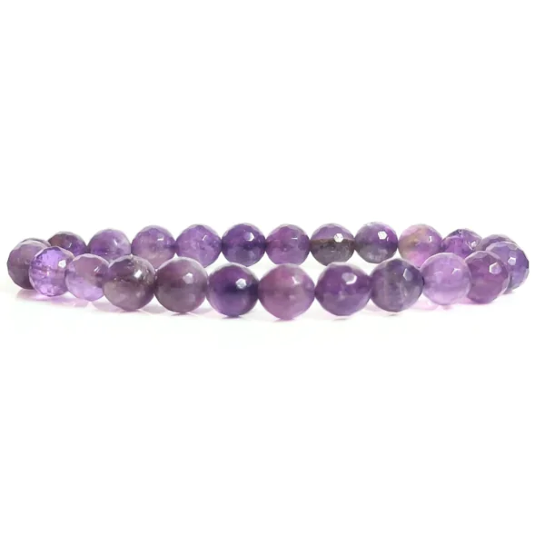 Amethyst Faceted Beads Bracelet