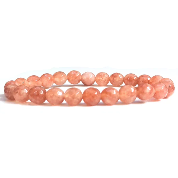 Sunstone Faceted Beads Bracelet