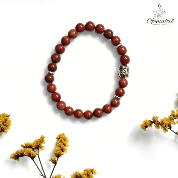 Sandstone With Buddha Head 8MM Bracelet