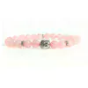 Rose Quartz With Buddha Head 8MM Bracelet